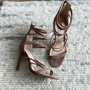 Steve Madden Tito Sandal Heel, Blush - Size 8